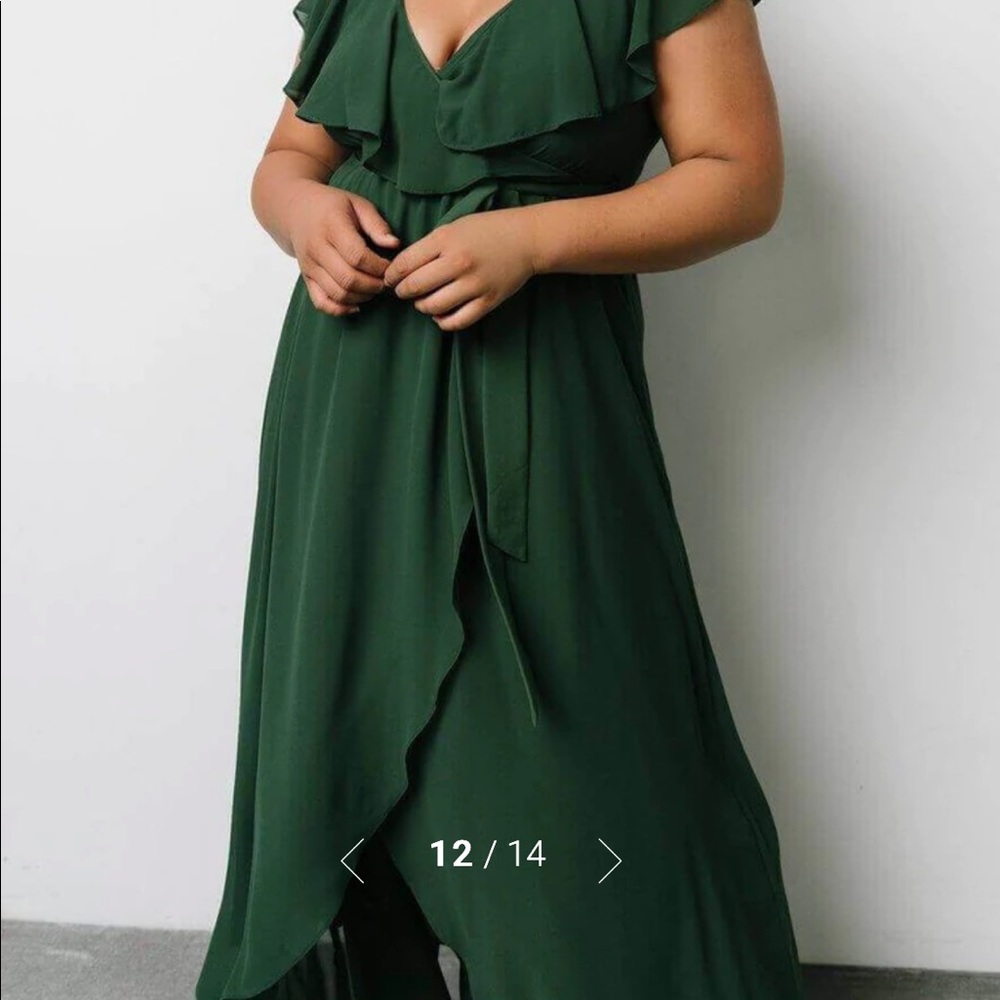 Baltic Born Ruffle Maxi - Green